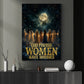 Halloween Feminine Canvas Painting, God Forbid Women Have Hobbies Wall Art Decor, Spooky Season Poster Gift