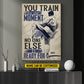 Motivational Personalized Karate Man Canvas Painting, You Train For The Moment Inspirational Quotes Wall Art Decor, Poster Gift For Karate Lovers