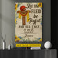 Personalized Softball Canvas Painting, Let The Fleid Be Joyful Sport Wall Art Decor, Poster Gift For Softball Lover