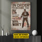 Personalized Hockey Man Canvas Painting, In Order To Become The 1% Sports Wall Art Decor, Poster Gift For Hockey Lovers