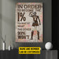 Personalized Motivational Soccer Girl Canvas Painting, In Order To Become The 1% You Must Do What The Other 99% Won't, Sports Wall Art Decor, Poster Gift For Soccer Lovers, Soccer Players