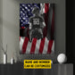 Personalized Softball Girl Canvas Painting, Stars, Stripes & Softball Dreams Sports Wall Art Decor, Poster July 4th Gift For Softball Lovers