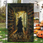 Halloween Witch Garden & House Flag, Let The Magic Begin Yard Flag Spooky Season Gift For Witch Lover