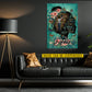Personalized Book Girl Canvas Painting, & Into The Library Wall Art Decor, Poster Gift For Reading Lovers