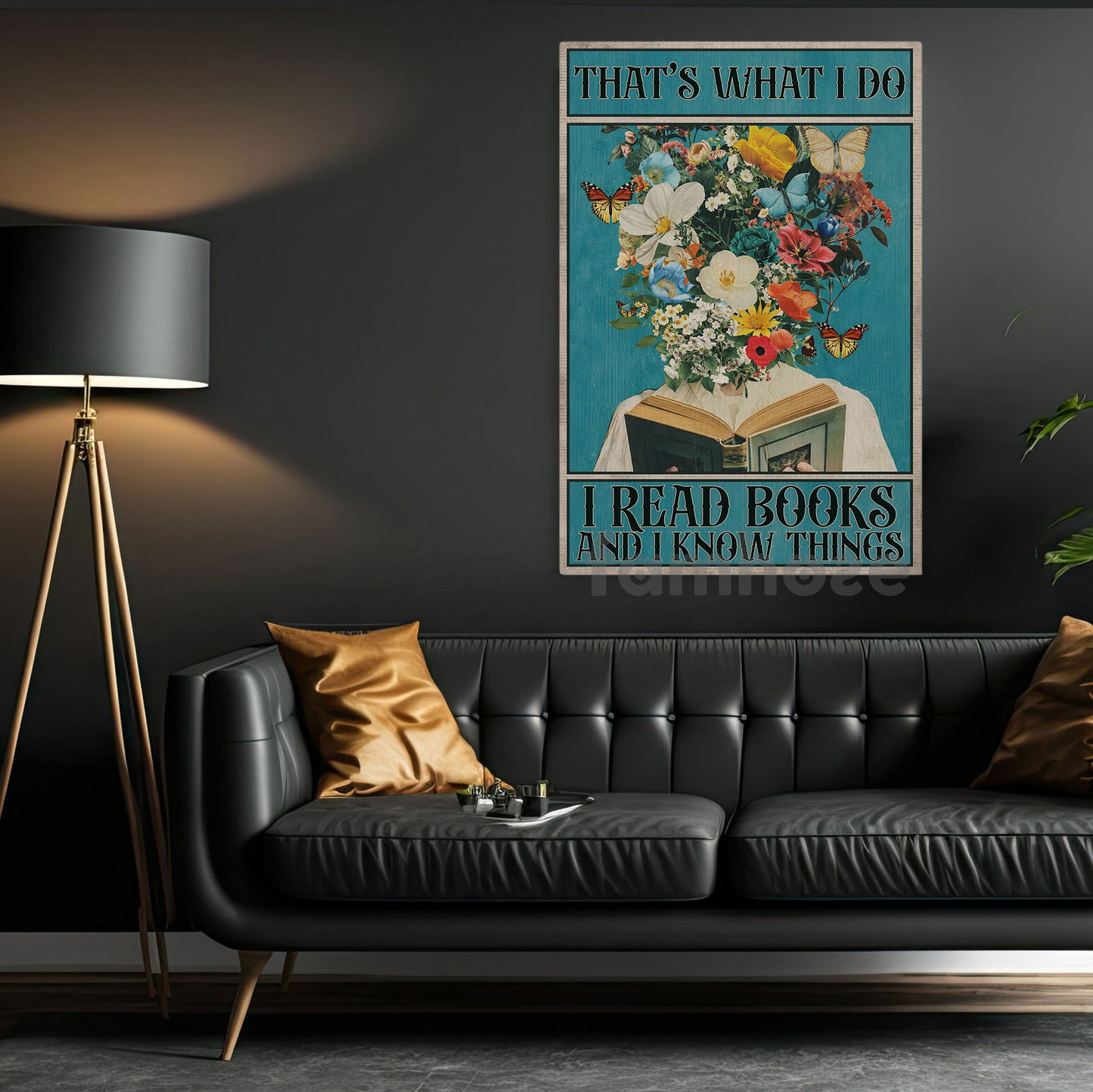 Reading Book Canvas Painting, That's What I Do Wall Art Decor, Poster Gift For Reading Lovers