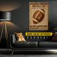 Motivational Personalized Football Coach Canvas Painting, A Coach Is Someone Who Tells You Sport Wall Art Decor, Poster Gift For Football Lovers
