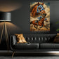 Secretariat Horse Canvas Painting, 1973 Triple Crown Champion Wall Art Decor, Poster Gift For Horse Racing Lovers, Fan Of Kentucky Derby