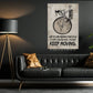 To Keep Your Balance You Must Keep Moving, Motivational Bicycle Wall Art Decor, Inspirational Canvas Painting, Poster Gift for Decoring Office, Living Room, or Workspace