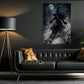 Halloween Skiing Witch Canvas Painting, Witches Don’t Need Broomsticks Wall Art Decor, Spooky Season Poster Gift For Skiing Lover