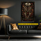 Personalized Halloween Skeleton Couple Canvas Painting, Till Death Do Us Part Wall Art Decor, Spooky Season Poster Gift For Couple