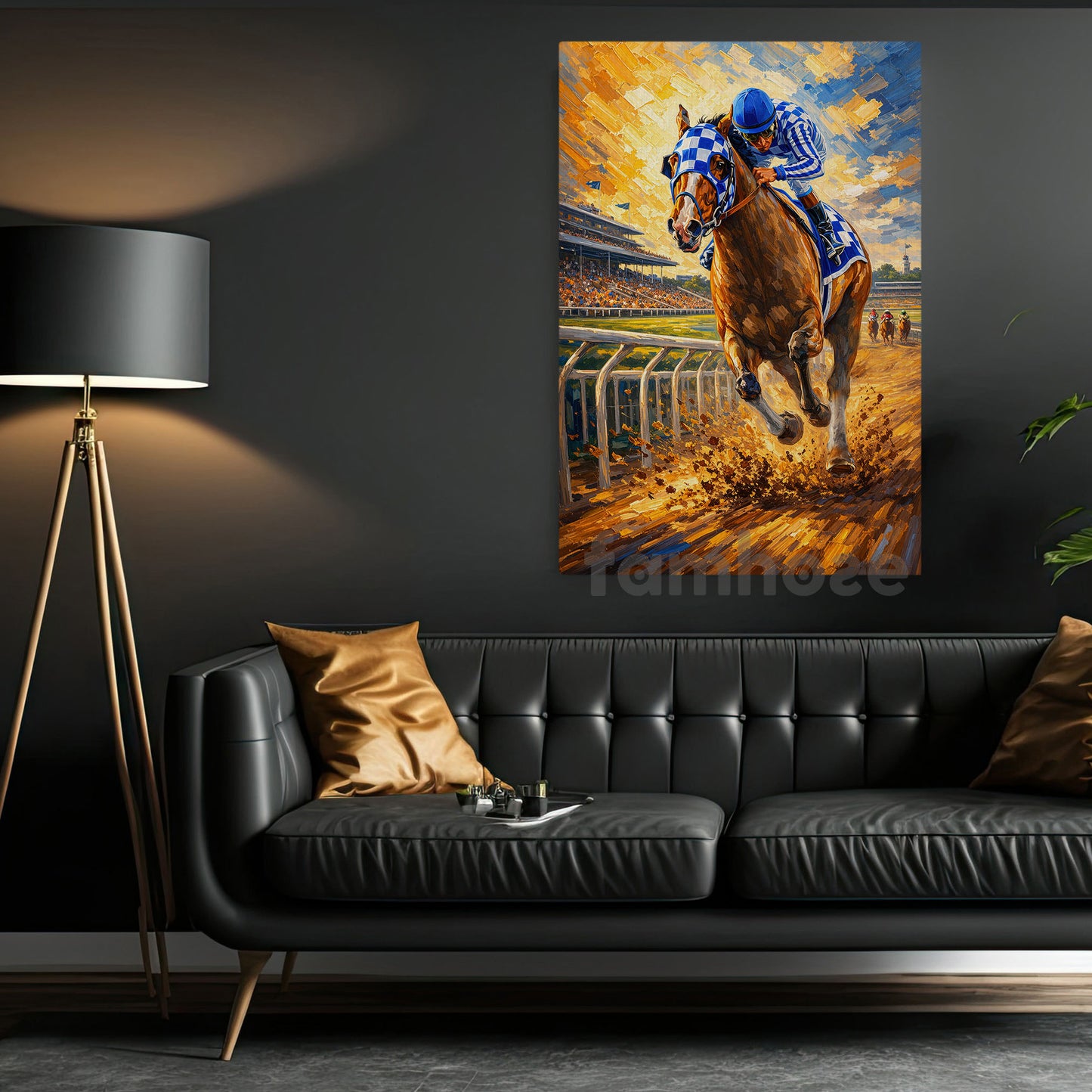 Secretariat Canvas Painting, 1973 Triple Crown Champion Wall Art Decor, Poster Gift For Horse Racing Lovers