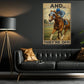 Secretariat Canvas Painting, 1973 Triple Crown Champion And They're Off Kentucky Derby Wall Art Decor, Poster Gift For Horse Racing Lovers