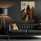 Dog & Cowgirl Canvas Painting, Let Us Send Them Without Wings Wall Art Decor, Poster Gift For Dog Lover