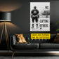 Personalized Hockey Man Canvas Painting, We Rise By Lifting Others Sport Wall Art Decor, Poster Gift For Hockey Lover