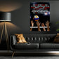 Motivational Volleyball Canvas Painting, The Love Of The Game Sport Wall Art Decor, Poster Gift For Volleyball Lovers