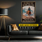Motivational Personalized Cowboy Riding Horse Canvas Painting, Do What You Have To Do Inspirational Quotes Wall Art Decor, Poster Gift For Cowboy