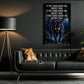 Wolf Canvas Painting, If They Stand Behind You Protect Them Wall Art Decor, Poster Gift For Wolf Lover