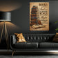 Reading Book Canvas Painting, Books Give A Soul To The Universe Wall Art Decor, Poster Gift For Reading Lovers
