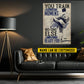 Motivational Personalized Karate Man Canvas Painting, You Train For The Moment Inspirational Quotes Wall Art Decor, Poster Gift For Karate Lovers