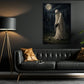 Halloween Ghost Golf Canvas Painting, Golfing After Death Wall Art Decor, Spooky Season Poster Gift For Golf Lover