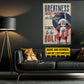 Motivational Personalized Baseball Man Canvas Painting, Greatness Doesn't Knock On The Door Sport Wall Art Decor, Poster Gift For Baseball Lovers