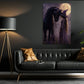 Halloween Witch And Black Horse Canvas Painting, Where Magic Meets The Wild Wall Art Decor, Spooky Season Poster Gift For Horse Girls