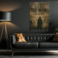 Cowboy Canvas Painting, Let The Man Be Born Wall Art Decor, Poster Gift For Cowboys