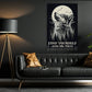 Find Yourself And Be That, Motivational Wall Art Decor, Inspirational Canvas Painting for Office, Living Room, or Workspace, Gift For Wolf Lovers