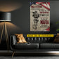 Funny Personalized Veterans Canvas Painting, Once A Veteran Always A Veteran Wall Art Decor, Poster Gift For Former Soldiers