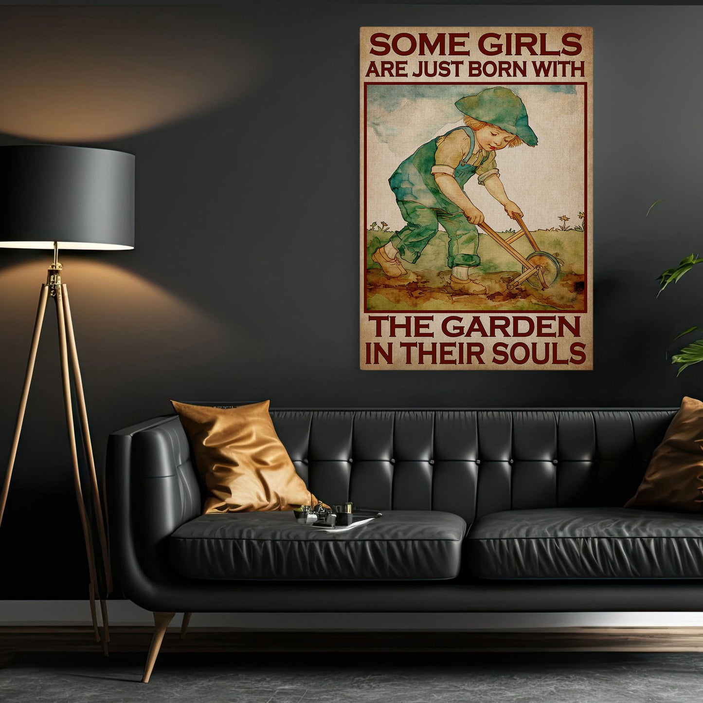 The Garden In Their Souls Canvas Painting, Farm Girl Wall Art Decor, Poster Gift For Garden Lovers