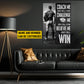 Personalized Rugby Boy Canvas Painting, Believe Me I Will Win, Sports Wall Art Decor, Poster Gift For Rugby Lovers