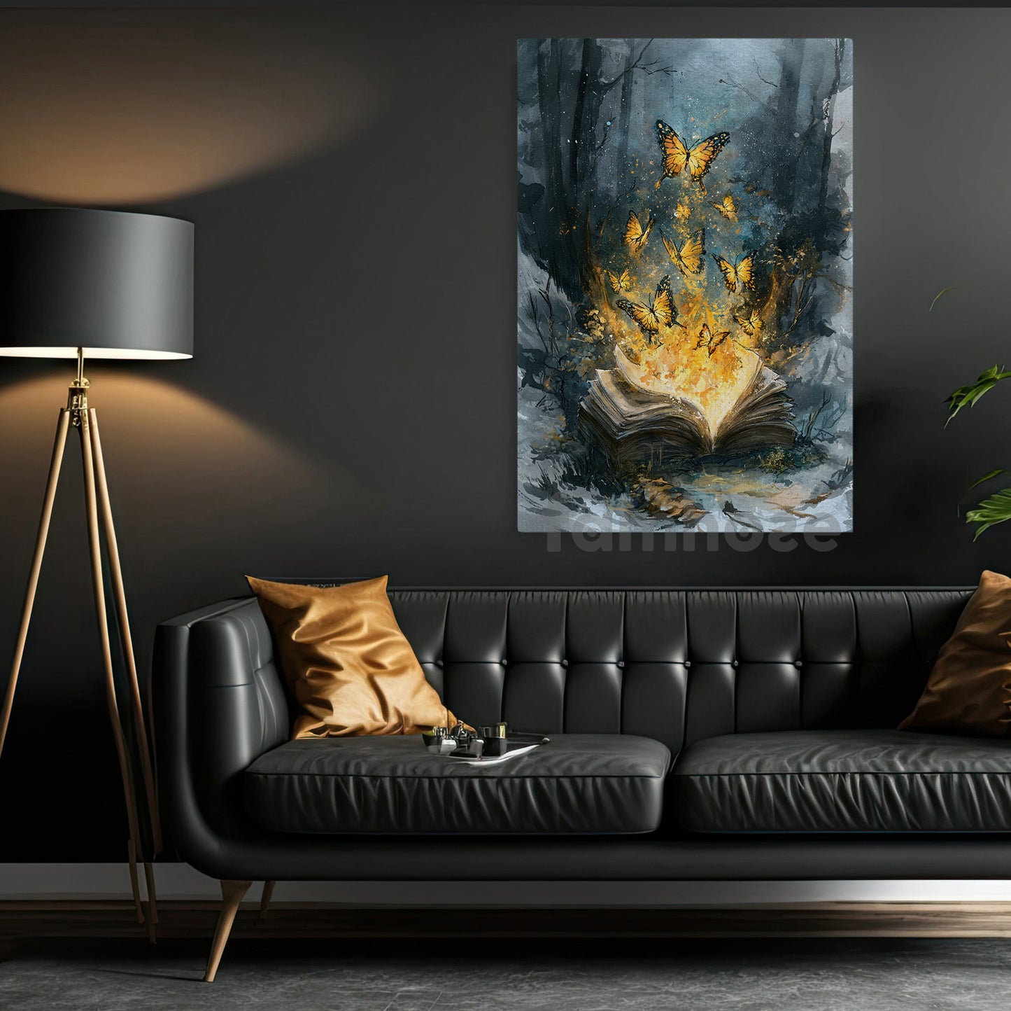 Reading Book Canvas Painting, Every Page Sets Magic Free Wall Art Decor, Poster Gift For Book Lover