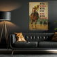 Horse Racing Canvas Painting, We Fall We Break We Fall Wall Art Decor, Poster Gift For Horse Racing Lover