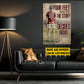 Motivational Personalized Soccer Woman Canvas Painting, Your Feet Write The Story Sport Wall Art Decor, Poster Gift For Soccer Lovers
