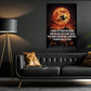 Halloween Witch & Black Cat Canvas Painting, When Witches Go Riding Wall Art Decor, Spooky Season Poster Gift For Witch Lovers
