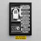 Personalized Motivational Soccer Canvas Painting, I Am A Soccer Player, Sports Quotes Wall Art Decor, Poster Gift For Soccer Lovers, Soccer Players