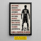 Personalized Soccer Man Canvas Painting, I Am A Soccer Player Sport Wall Art Decor, Poster Gift For Soccer Lover