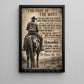 Cowboy Canvas Painting, The Code Of The West Wall Art Decor, Poster Gift For Cowboys