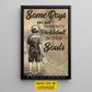 Personalized Pickleball Boy Kid Canvas Painting, Some Boys Are Just Born With Pickleball In Their Souls Sport Wall Art Decor, Poster Gift For Pickleball Lover
