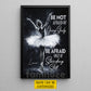 Motivational Personalized Ballet Girl Canvas Painting, Be Not Afraid Of Going Slowly Wall Art Decor, Poster Gift For Ballet Lovers