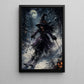 Halloween Skiing Witch Canvas Painting, Witches Don’t Need Broomsticks Wall Art Decor, Spooky Season Poster Gift For Skiing Lover