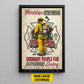 Personalized Firefighter Man Canvas Painting, Hardships Often Prepare Ordinary People Wall Art Decor, Poster Gift For Firefighter Lovers