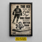 Motivational Personalized Hockey Man Canvas Painting, The Ice May Be Cold Sport Wall Art Decor, Poster Gift For Hockey Lovers