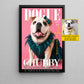 Funny Personalized Fashion Dog Canvas Painting, Dogue Wall Art Decor, Poster Gift For Dog Lover