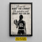 Motivational Personalized Volleyball Woman Canvas Painting, Do Not Let What You Cannot Do Interfere With What You Can Do Sport Wall Art Decor, Poster Gift For Volleyball Lovers