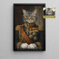 Personalized Victorian Cat Canvas Painting, Noble Cat Portrait Wall Art Decor, Poster Gift For Cat Lovers