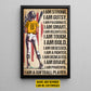 I Am A Softball Player, Personalized Softball Girl Canvas Painting, Sports Quotes Wall Art Decor, Poster Gift For Softball Lovers, Softball Girls