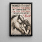 Horse Riding Girl Canvas Painting, The Most Beautiful Things In The World Wall Art Decor, Poster Gift For Horse Girl
