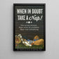 Funny Cowgirl Canvas Painting, When In Doubt Take A Nap Wall Art Decor, Poster Gift For Cowgirl To Decor Bedroom