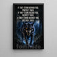 Wolf Canvas Painting, If They Stand Behind You Protect Them Wall Art Decor, Poster Gift For Wolf Lover